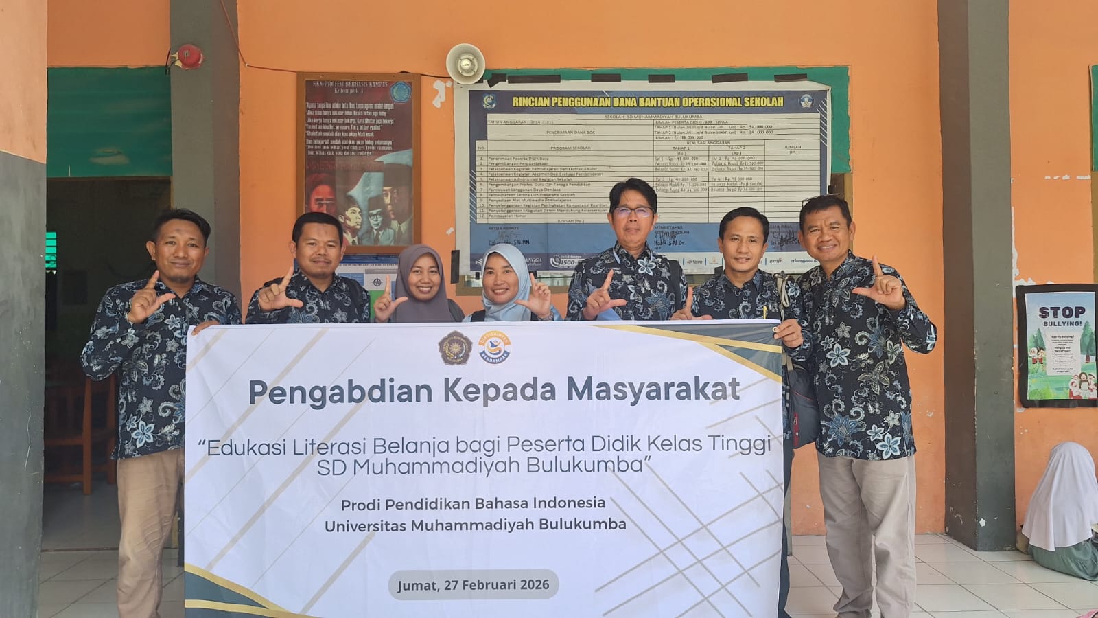 Perkuat Literasi Sejak Dini, Prodi Pendidikan Bahasa Indonesia UM Bulukumba Gelar PkM di SD Muhammadiyah Bulukumba